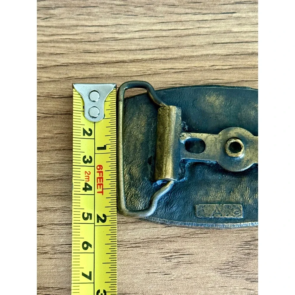 Vintage Lumberjack Axe Chopping Wood 3D Enamel Belt Buckle Logger Rustic